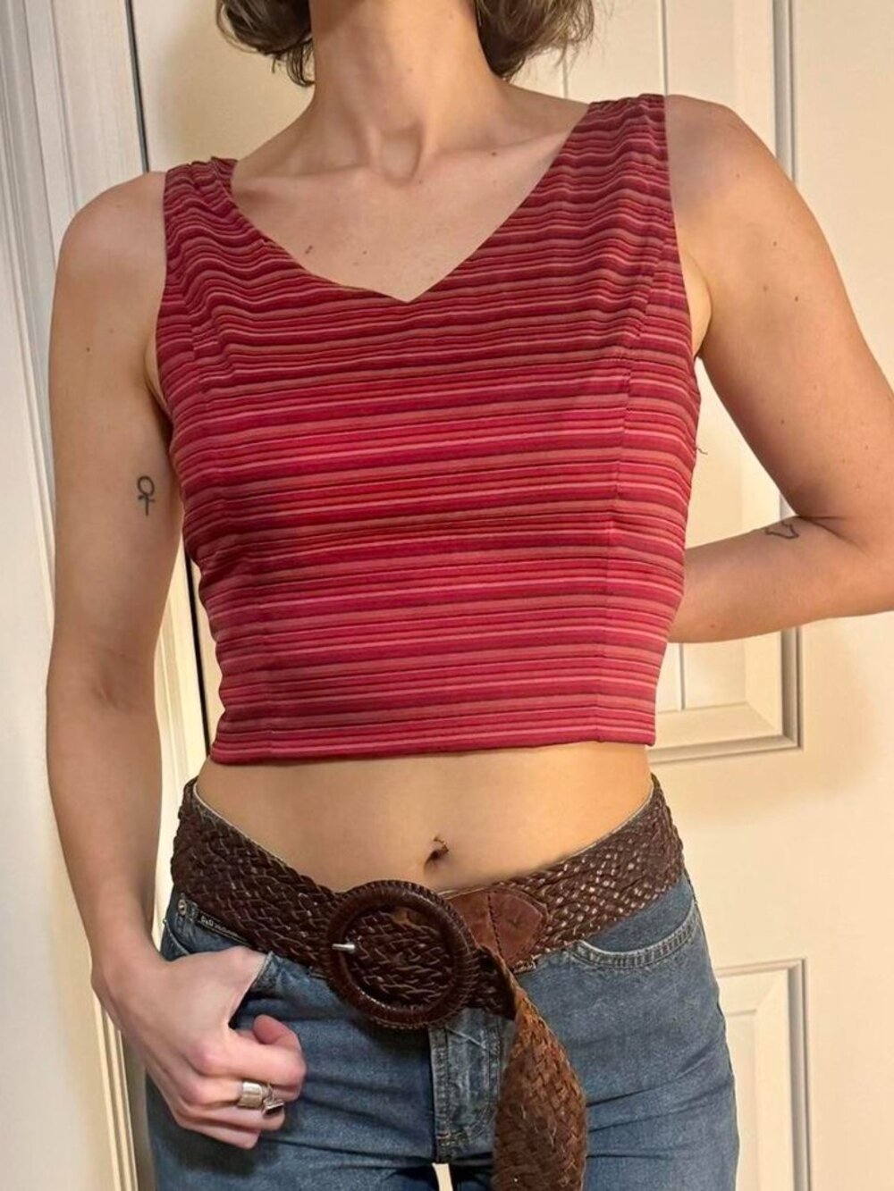 Striped Ann Taylor Vintage Tank Top 🌟 - Picture 2 of 4